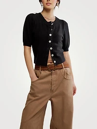 Isla Short-Sleeve Cardigan