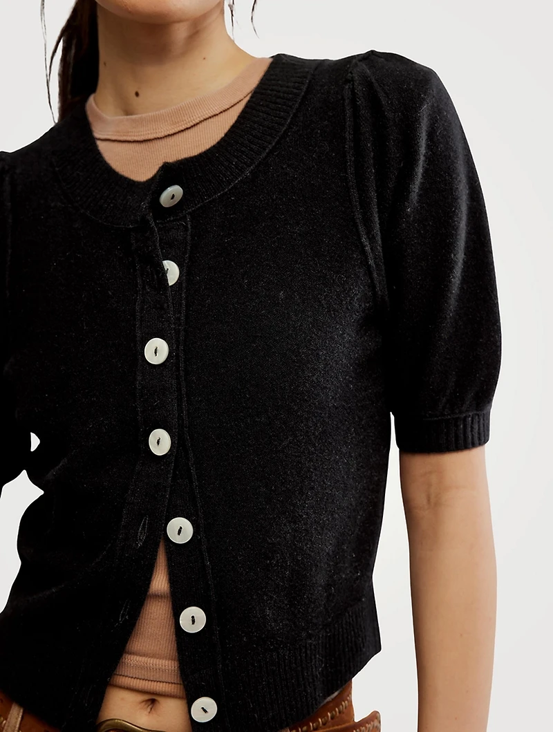 Isla Short-Sleeve Cardigan