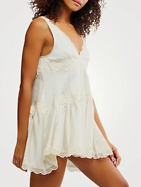 This Groove Lace-Trimmed Slip Dress