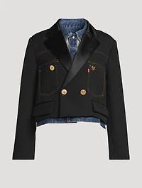 sacai x Levi's® Denim And Matelassé Twill Jacket