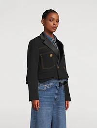 sacai x Levi's® Denim And Matelassé Twill Jacket