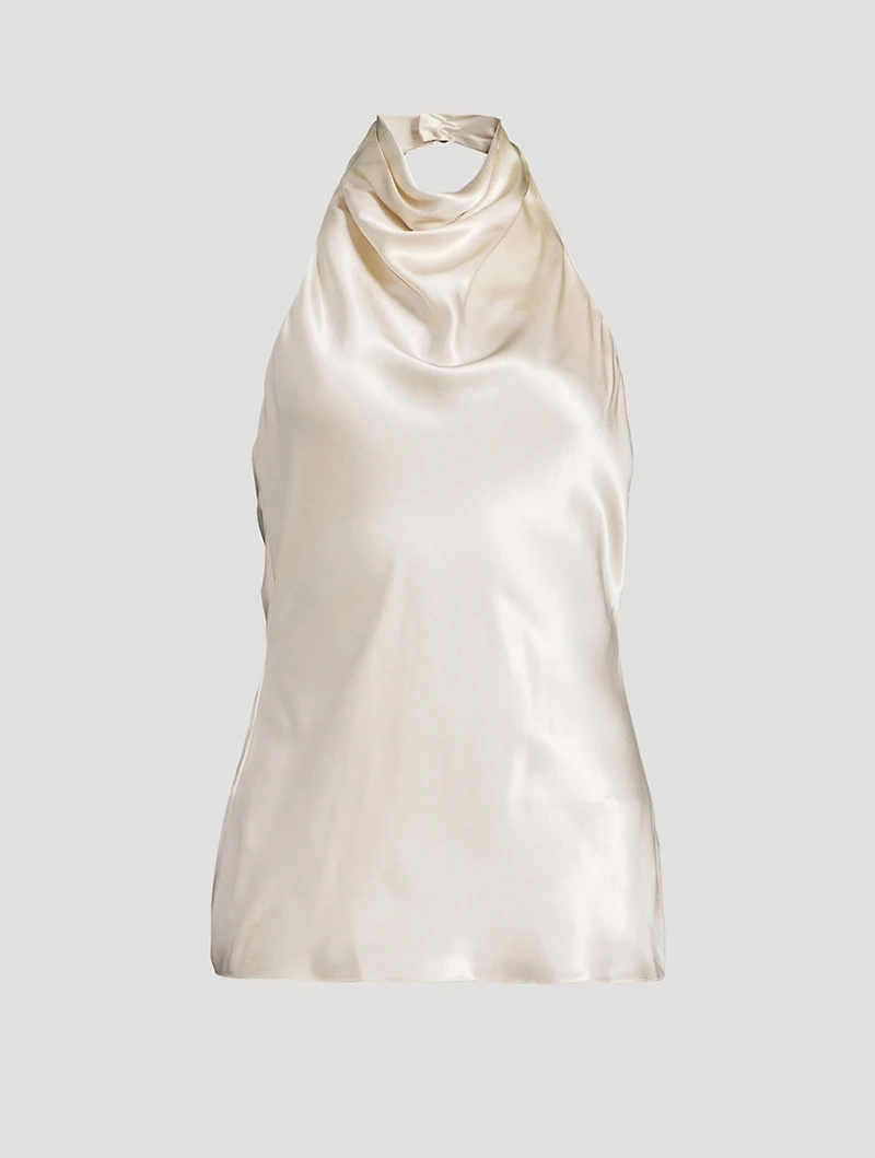 Silk Halter Top