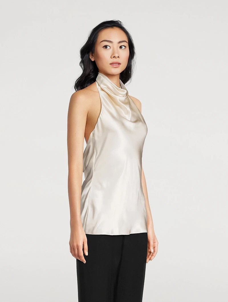 Silk Halter Top