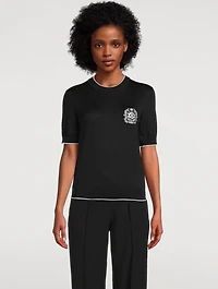 Balmain Emblème-Embroidered Sweater