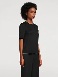 Balmain Emblème-Embroidered Sweater