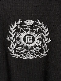Balmain Emblème-Embroidered Sweater