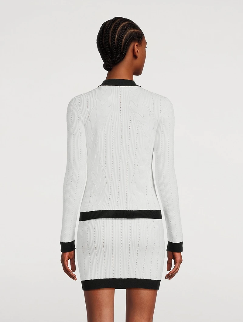 Pointelle Cardigan