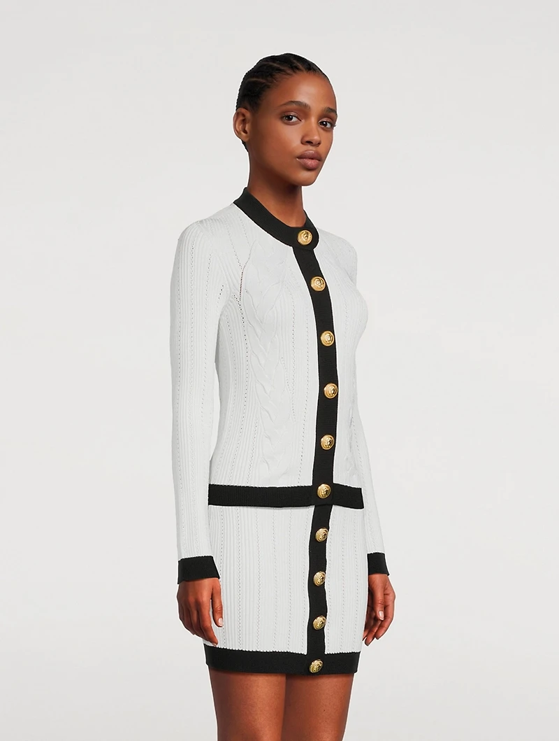 Pointelle Cardigan