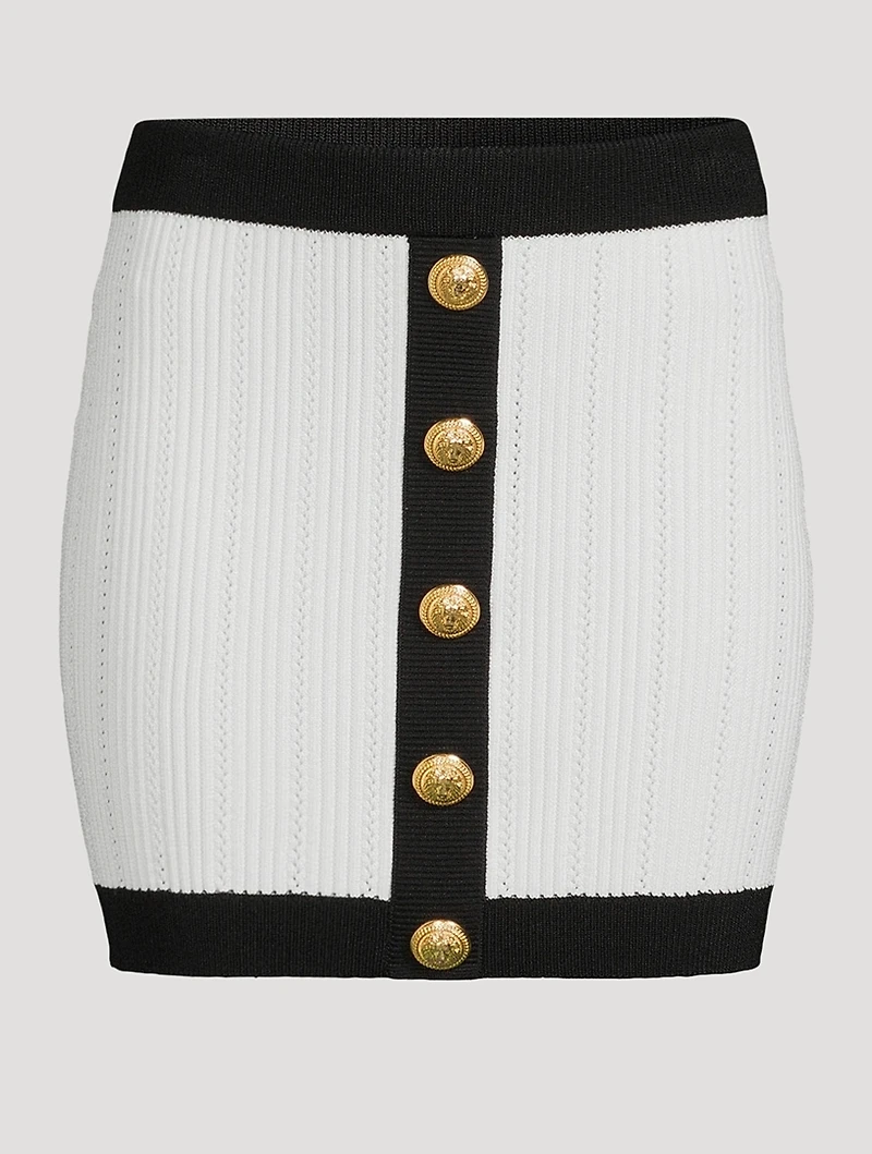 Pointelle Mini Skirt
