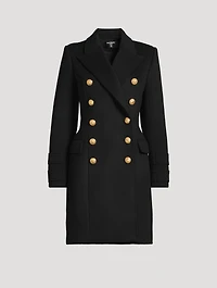 Double-Breasted Wool And Cashmere Coat