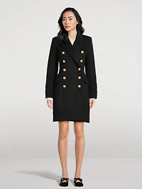Double-Breasted Wool And Cashmere Coat