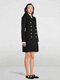 Double-Breasted Wool And Cashmere Coat