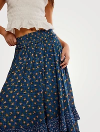 Brynn Maxi Skirt Floral Print