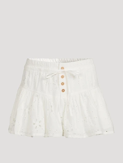 Roselle Eyelet Mini Skirt