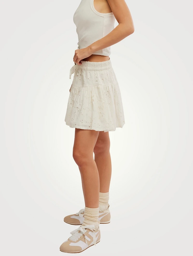 Roselle Eyelet Mini Skirt