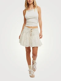 Roselle Eyelet Mini Skirt