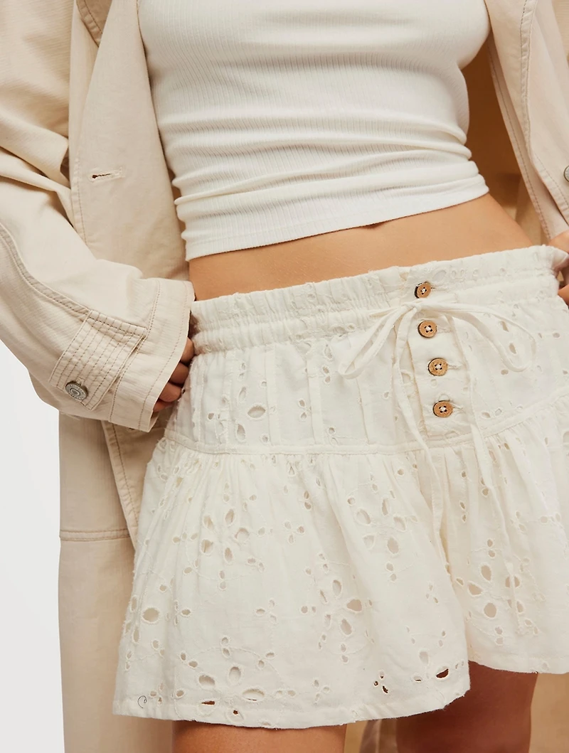 Roselle Eyelet Mini Skirt