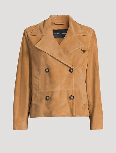 Nola Suede Double-Breasted Jacket