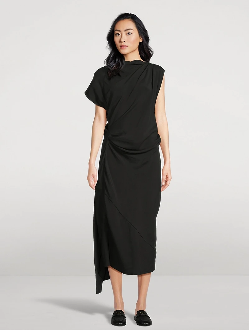 Hallie Draped Midi Dress