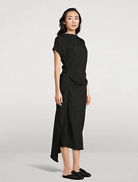 Hallie Draped Midi Dress