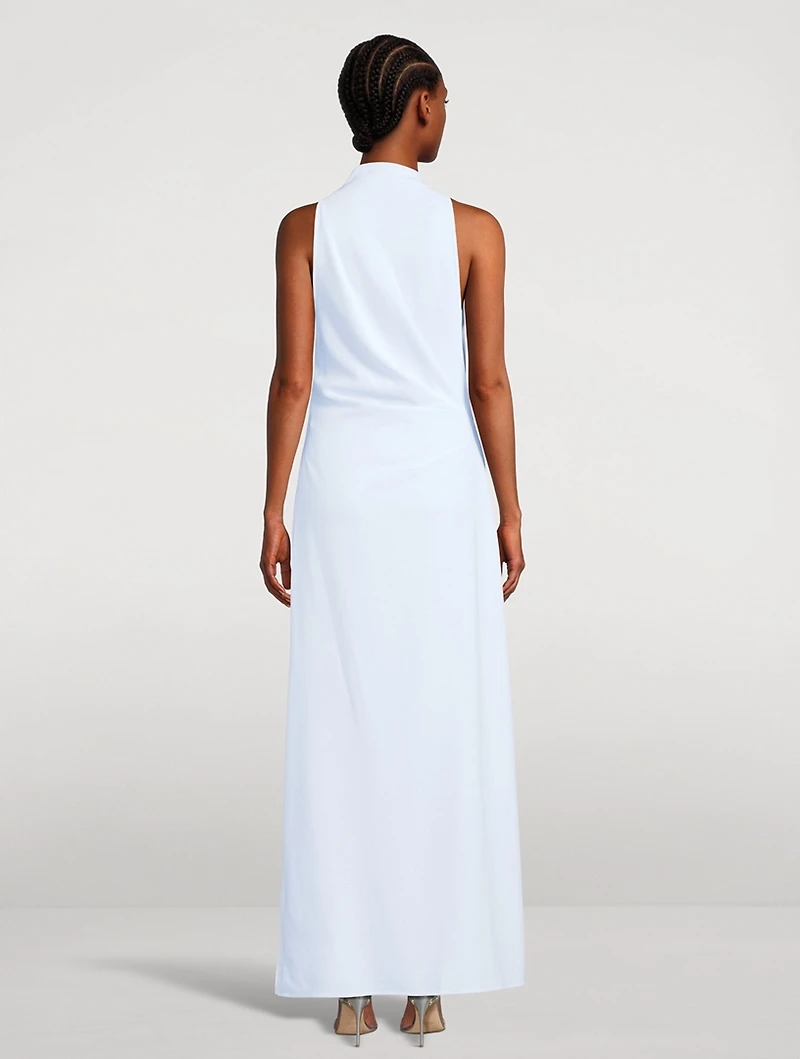 Devyn Asymmetric Crêpe Dress