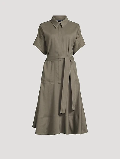 Scottie Belted Shirt Dress