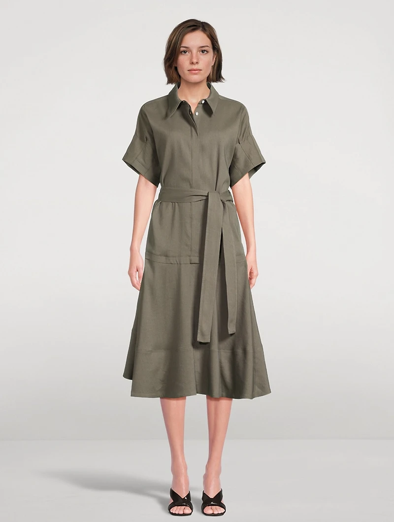 Scottie Belted Shirt Dress