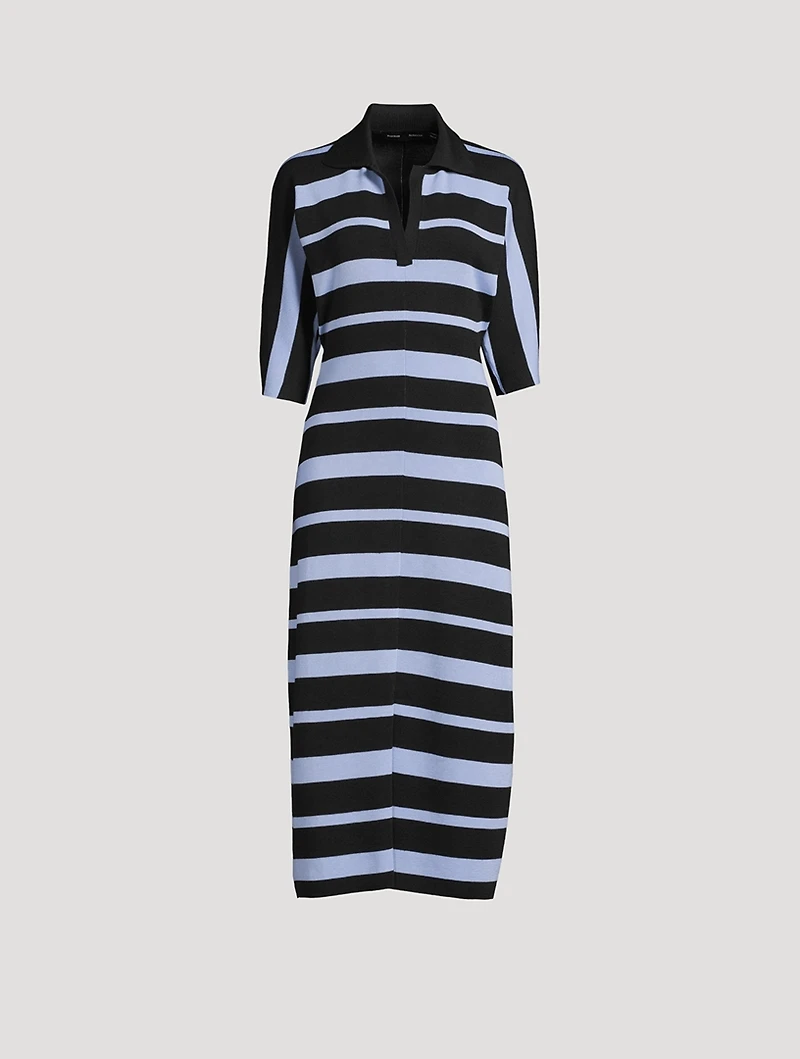 Solana Merino Silk Polo Dress
