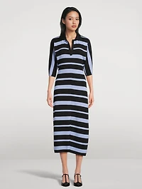Solana Merino Silk Polo Dress