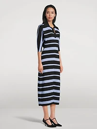 Solana Merino Silk Polo Dress