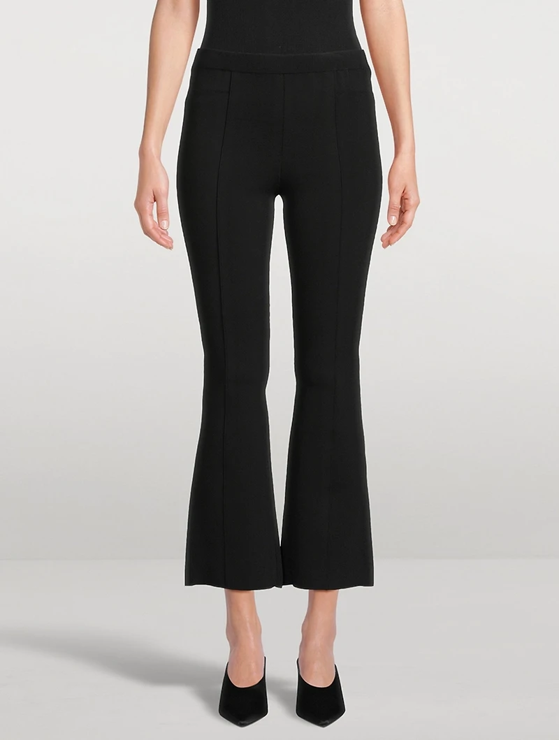 Shaila Kick-Flare Knit Trousers