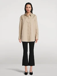 Shaila Kick-Flare Knit Trousers