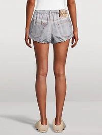 Trompe L'œil Bubble-Hem Shorts