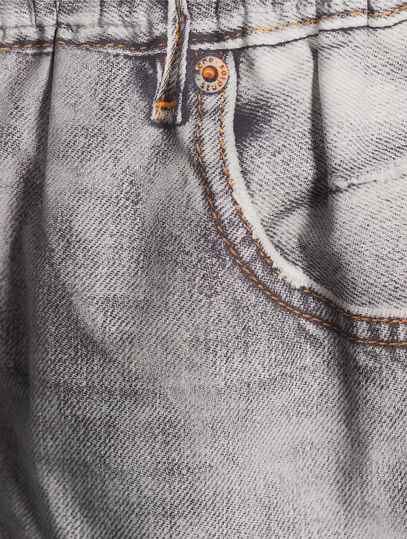 Trompe L'œil Bubble-Hem Shorts