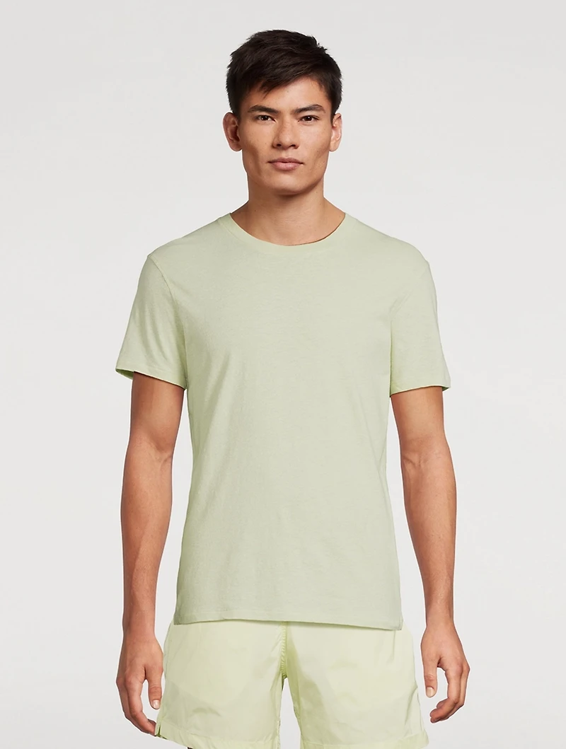 Lucio Cotton And Linen T-Shirt