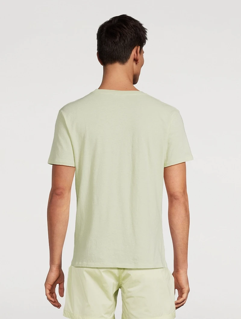 Lucio Cotton And Linen T-Shirt