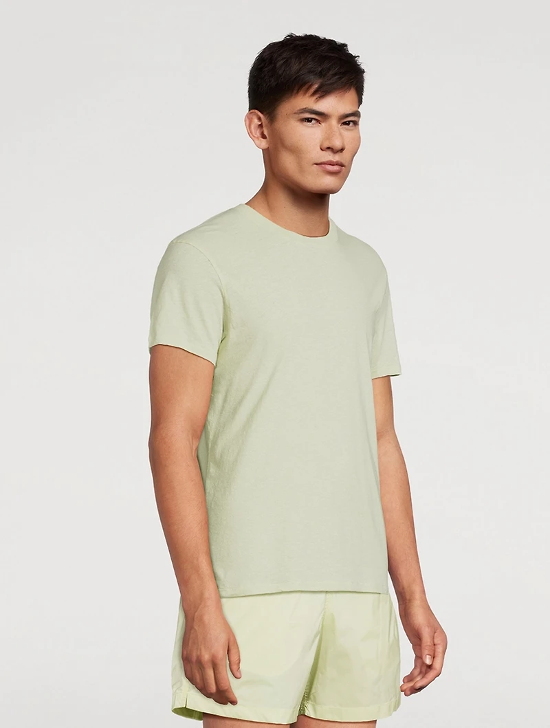 Lucio Cotton And Linen T-Shirt