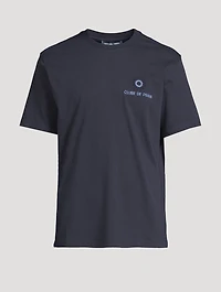 Rosa Clube de Praia Embroidered T-Shirt