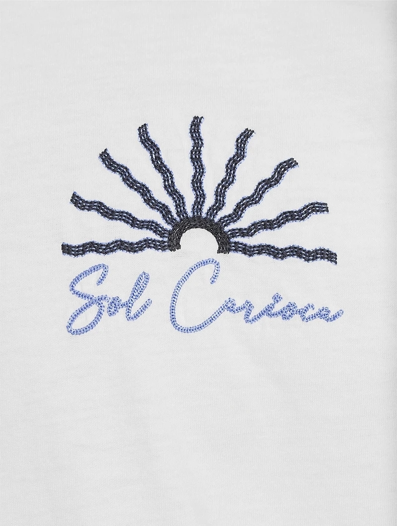 Rosa O Sol Embroidered T-Shirt