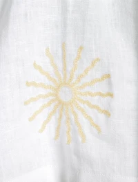 Alves Linen Embroidered Camp Shirt