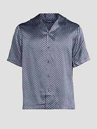 Roberto Silk Printed Camp Shirt