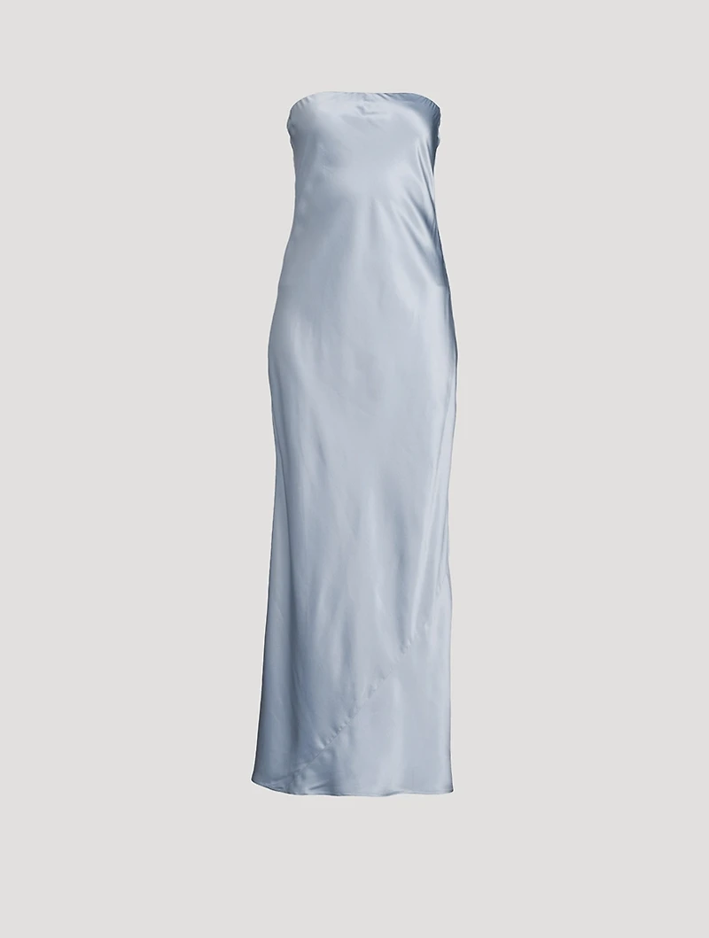 Oren Strapless Silk Gown