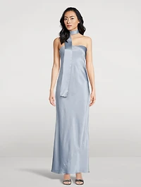 Oren Strapless Silk Gown
