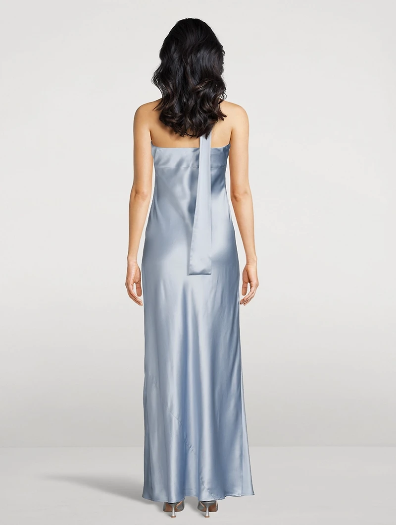 Oren Strapless Silk Gown