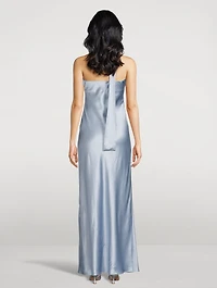 Oren Strapless Silk Gown