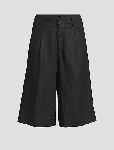 Hepburn Linen Bermuda Shorts