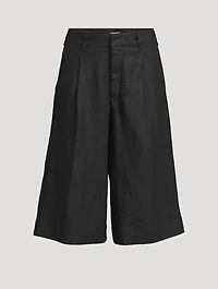 Hepburn Linen Bermuda Shorts