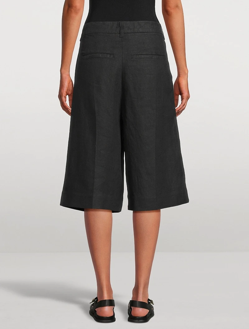 Hepburn Linen Bermuda Shorts