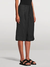 Hepburn Linen Bermuda Shorts