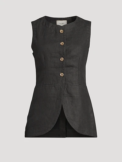 Amalie Linen Vest